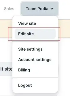 Podia-page site editor comparison